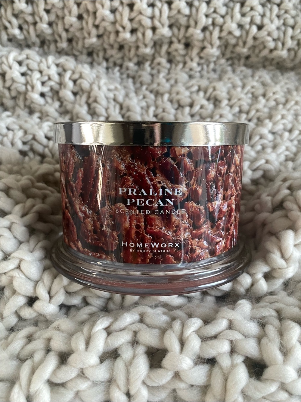HomeWorx Praline Pecan Scented Candle - Rich Brown